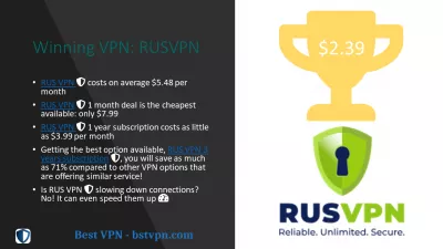 Olympiades VPN: Quelle Est La Meilleure Offre Mensuelle VPN? : Meilleure offre mensuelle VPN: 2,39 $ par mois avec une offre de 3 ans