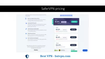 VPN Olympics: What Is The Best VPN Monthly Deal? : 6: SaferVPN, with 1 silver medal, average monthly VPN deal $7.95